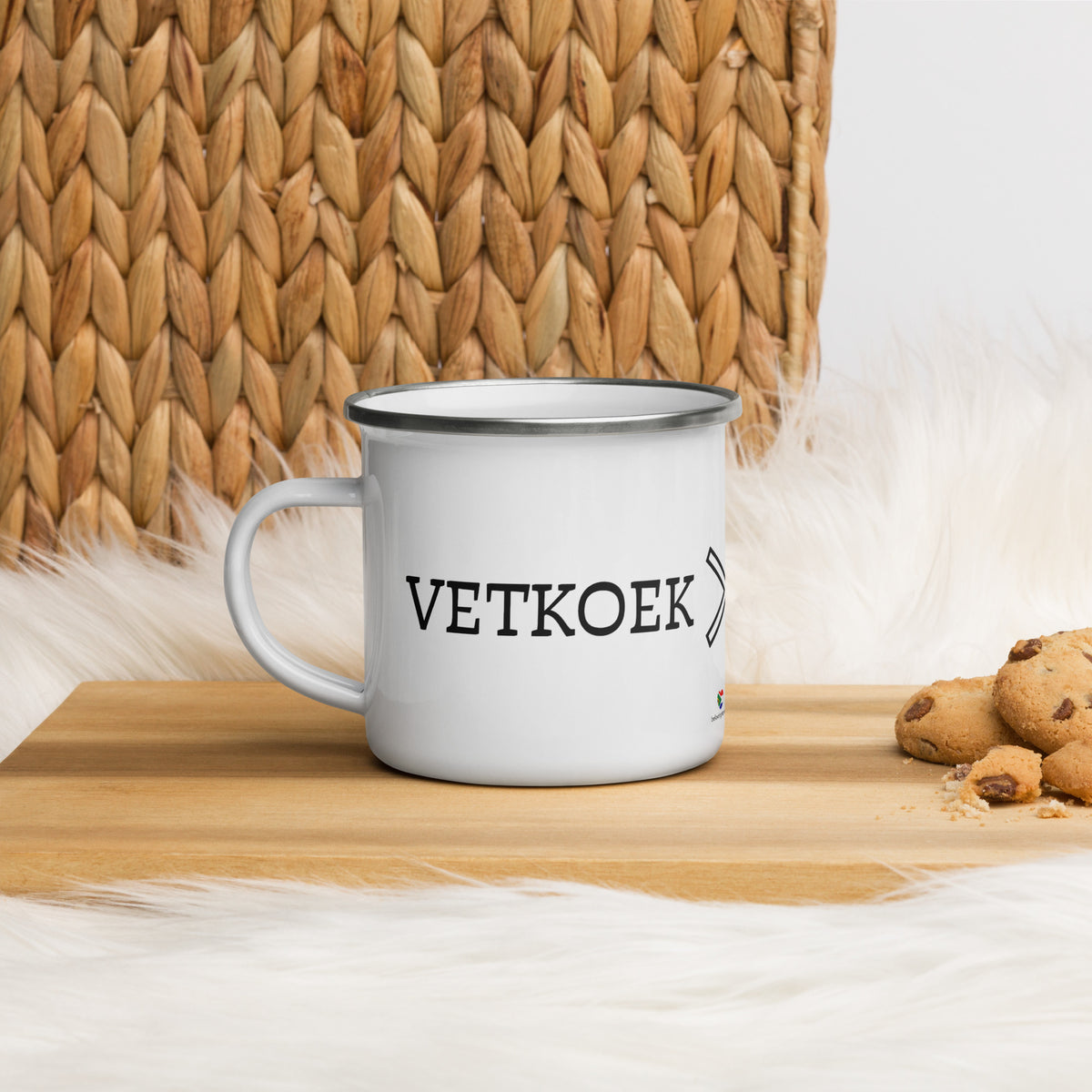 Vetkoek > Oliebollen Enamel Mug